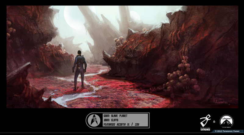 Illustration for article titled Star Trek Video Game Concept Art Still Finds Room For Smarmy Kirk